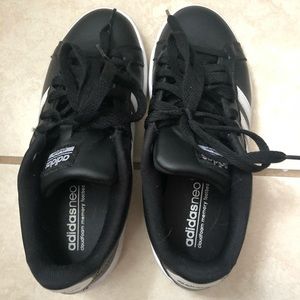 Adidas Black leather